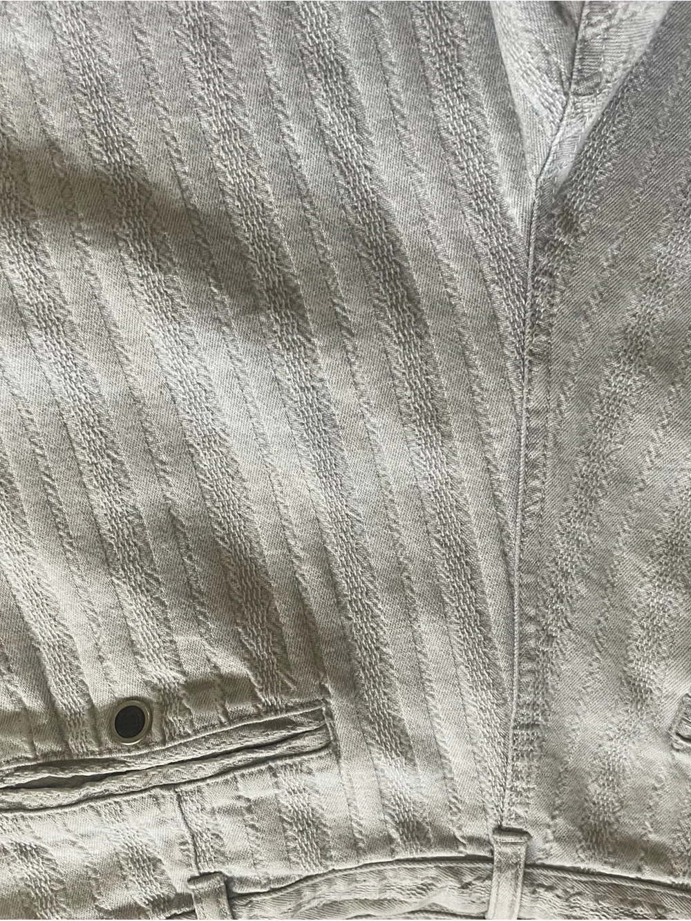 Vintage Zeppelin White Cotton Pants Waist 33 M 90s Y2K